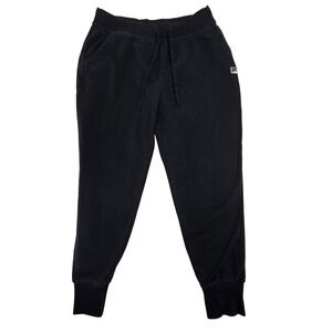 Fila Mens Fleece Jogger Sweatpants Black‎ Drawstring Tapered Size Large L